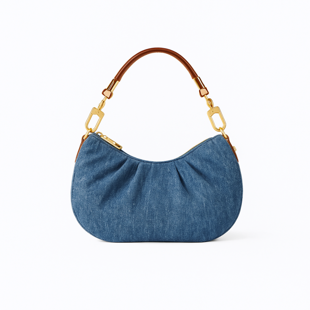 Schultertasche mit Kettenriemen