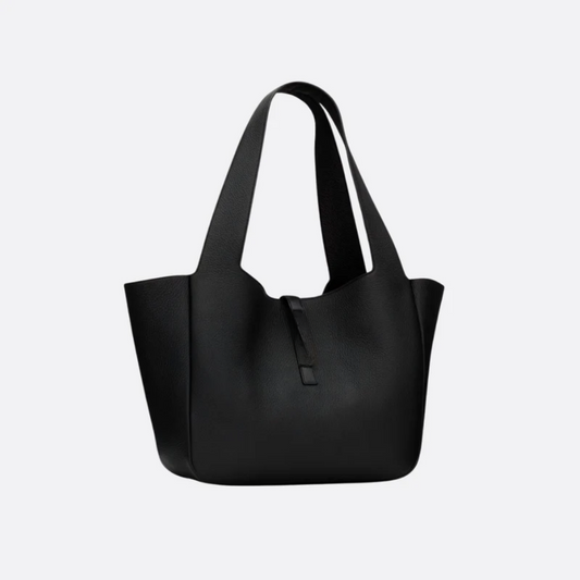 Genarbte Ledertasche